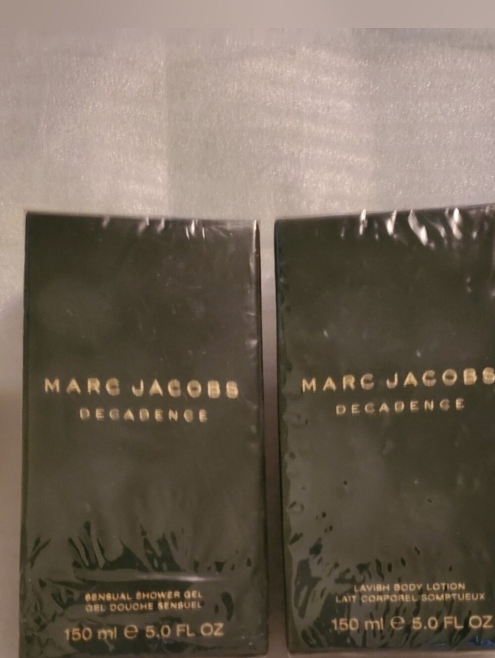 NIB Marc Jacobs Decadence Sensual Shower Gel & Lavish Body Lotion  5.0 Fl Oz